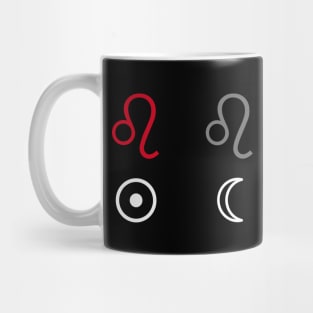 Leo Sun Leo Moon Zodiac Sign Mug